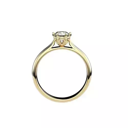 Solitaire rings with victorian style head N20