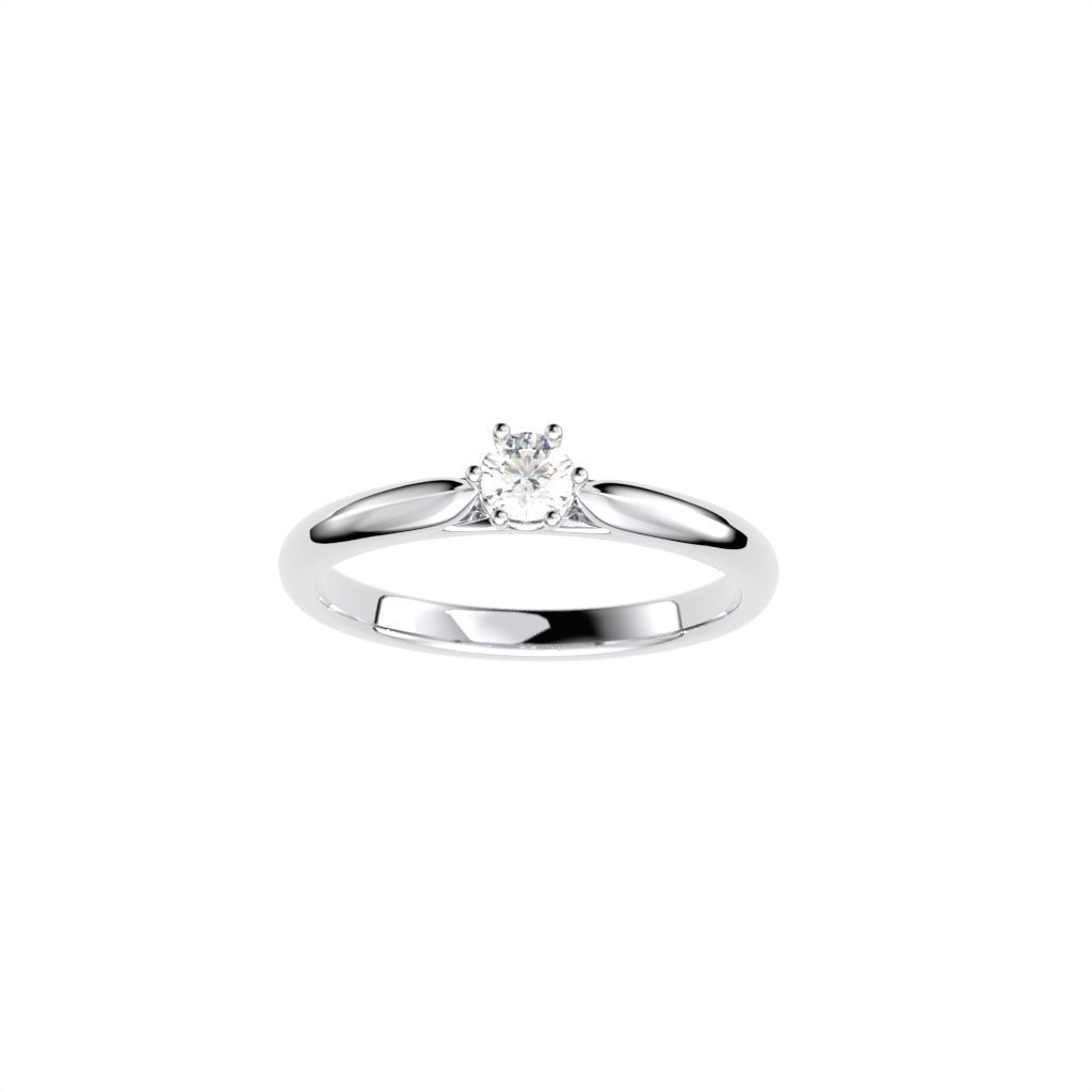 Solitaire rings with victorian style head N20 3D print model_23