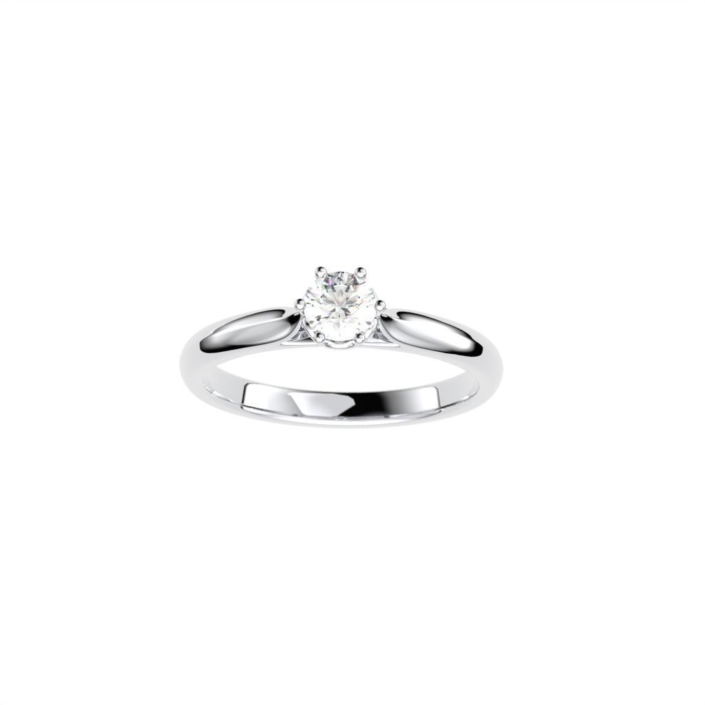 Solitaire rings with victorian style head N20 3D print model_20
