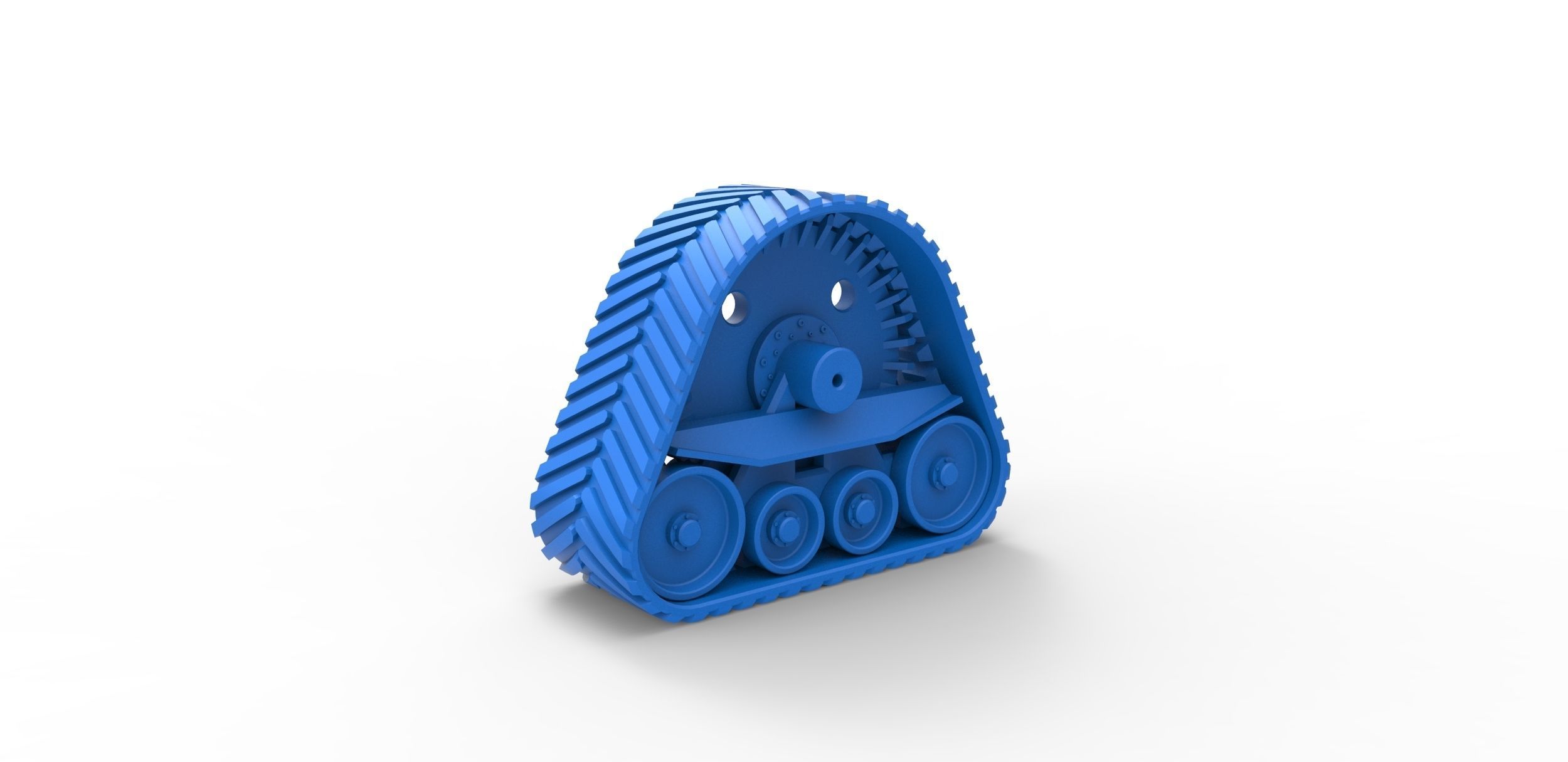 Rear Track of tractor Scale 1 to 25 3D print model_18