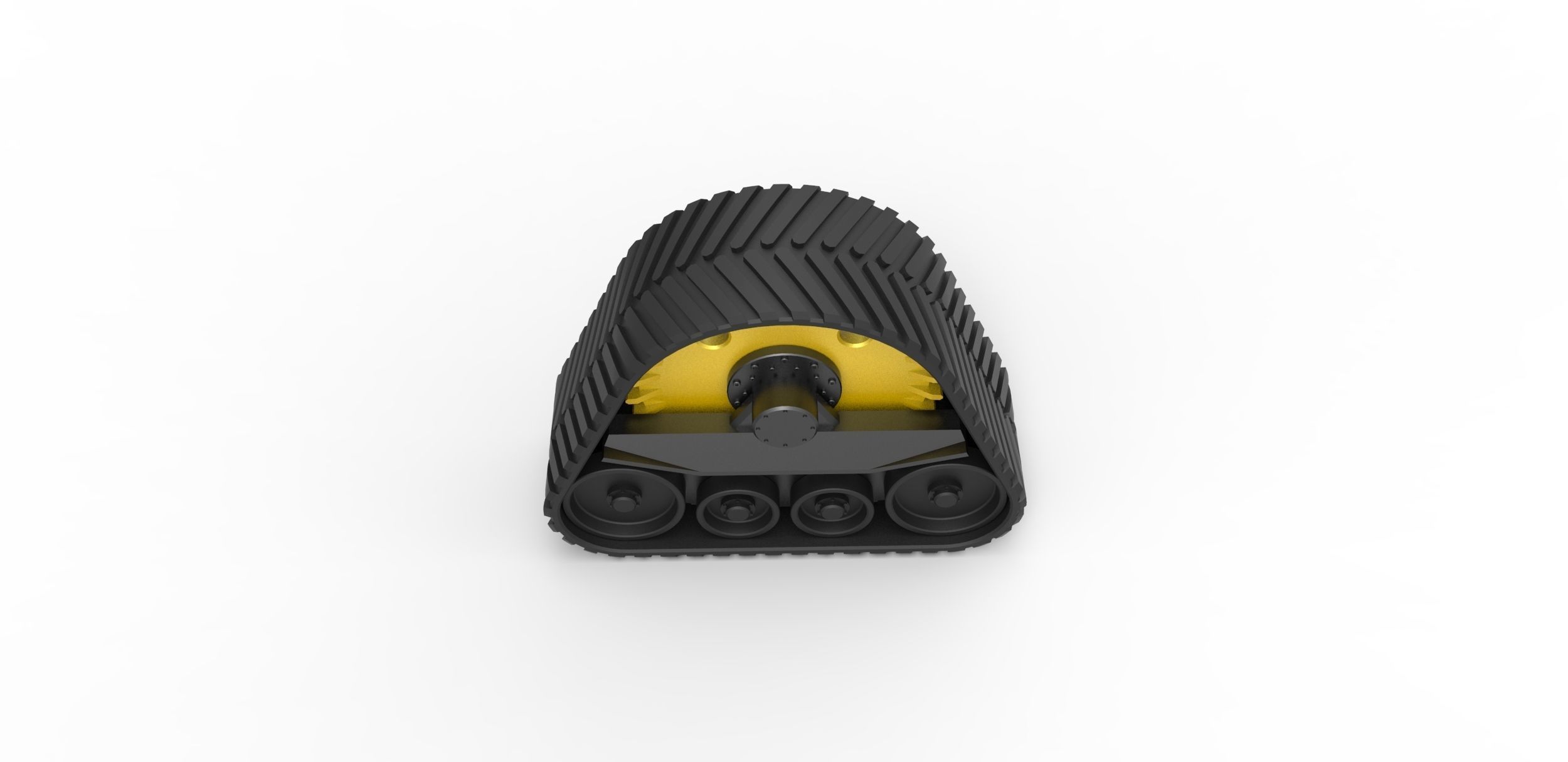 Rear Track of tractor Scale 1 to 25 3D print model_5