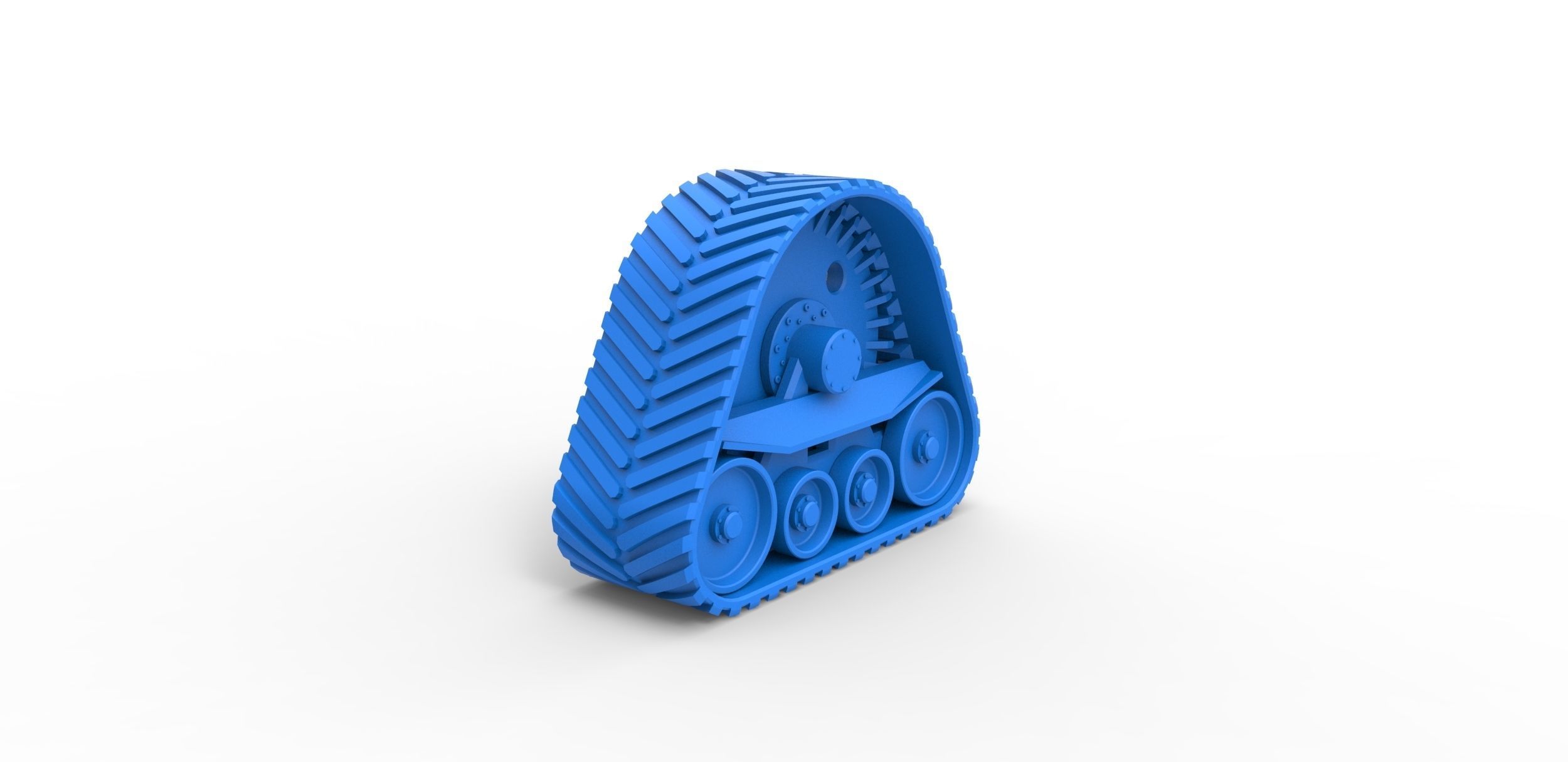 Rear Track of tractor Scale 1 to 25 3D print model_11