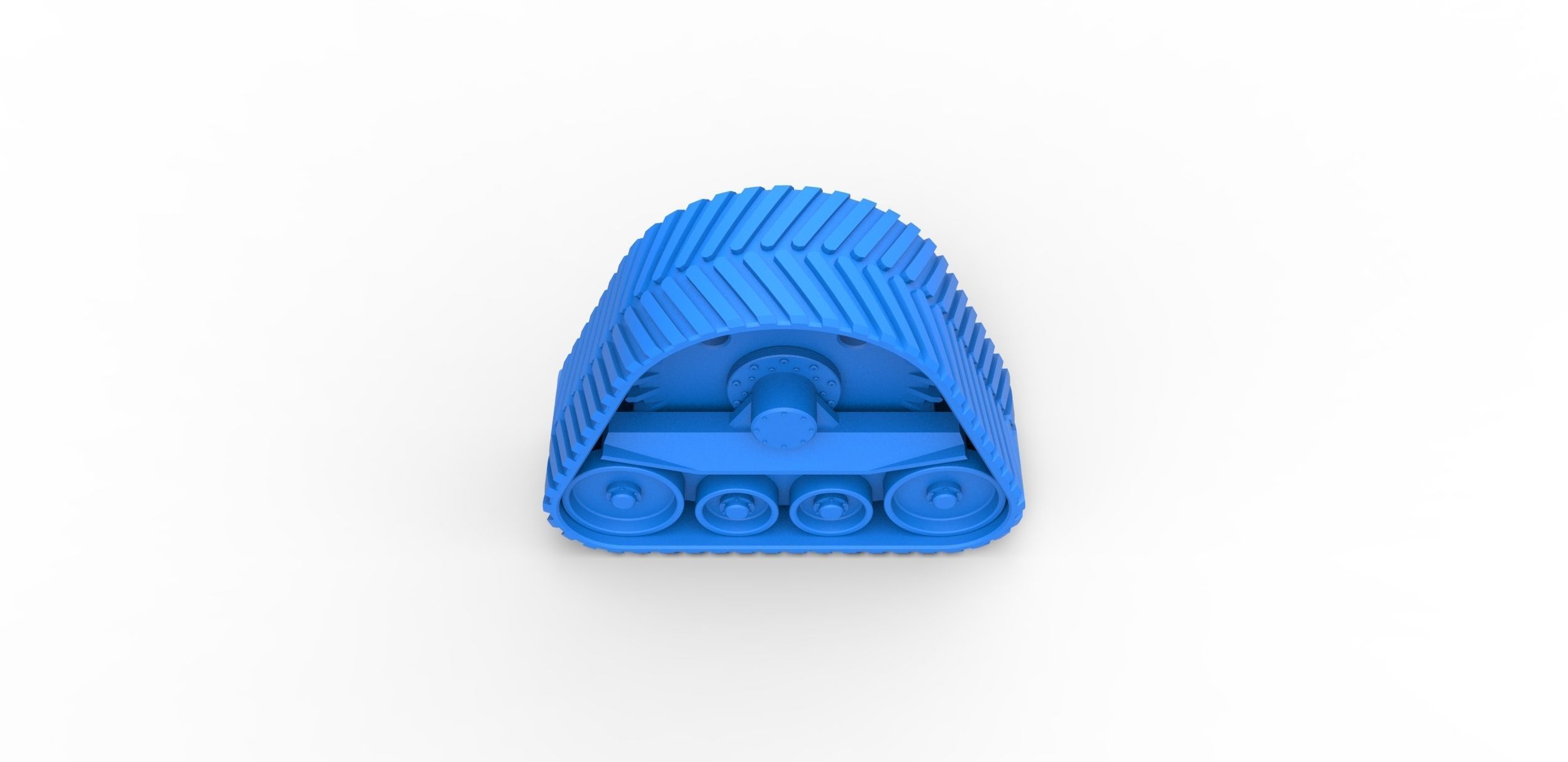 Rear Track of tractor Scale 1 to 25 3D print model_15