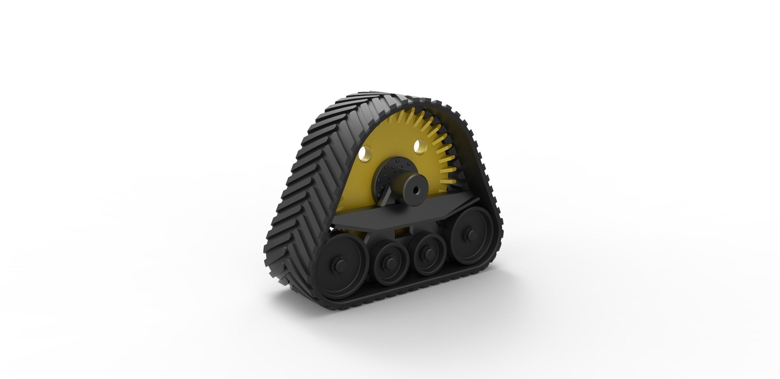 Rear Track of tractor Scale 1 to 25 3D print model_8