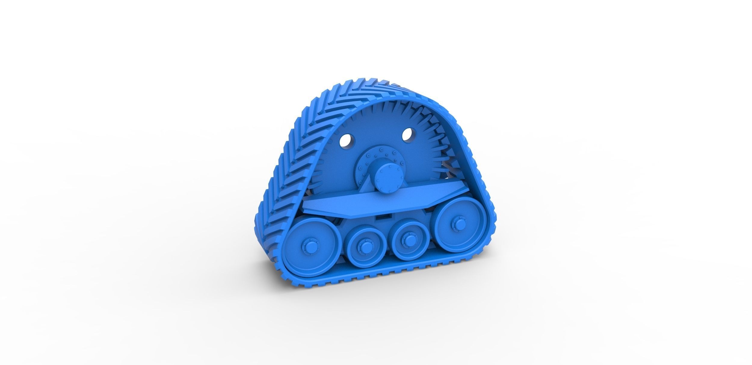 Rear Track of tractor Scale 1 to 25 3D print model_10