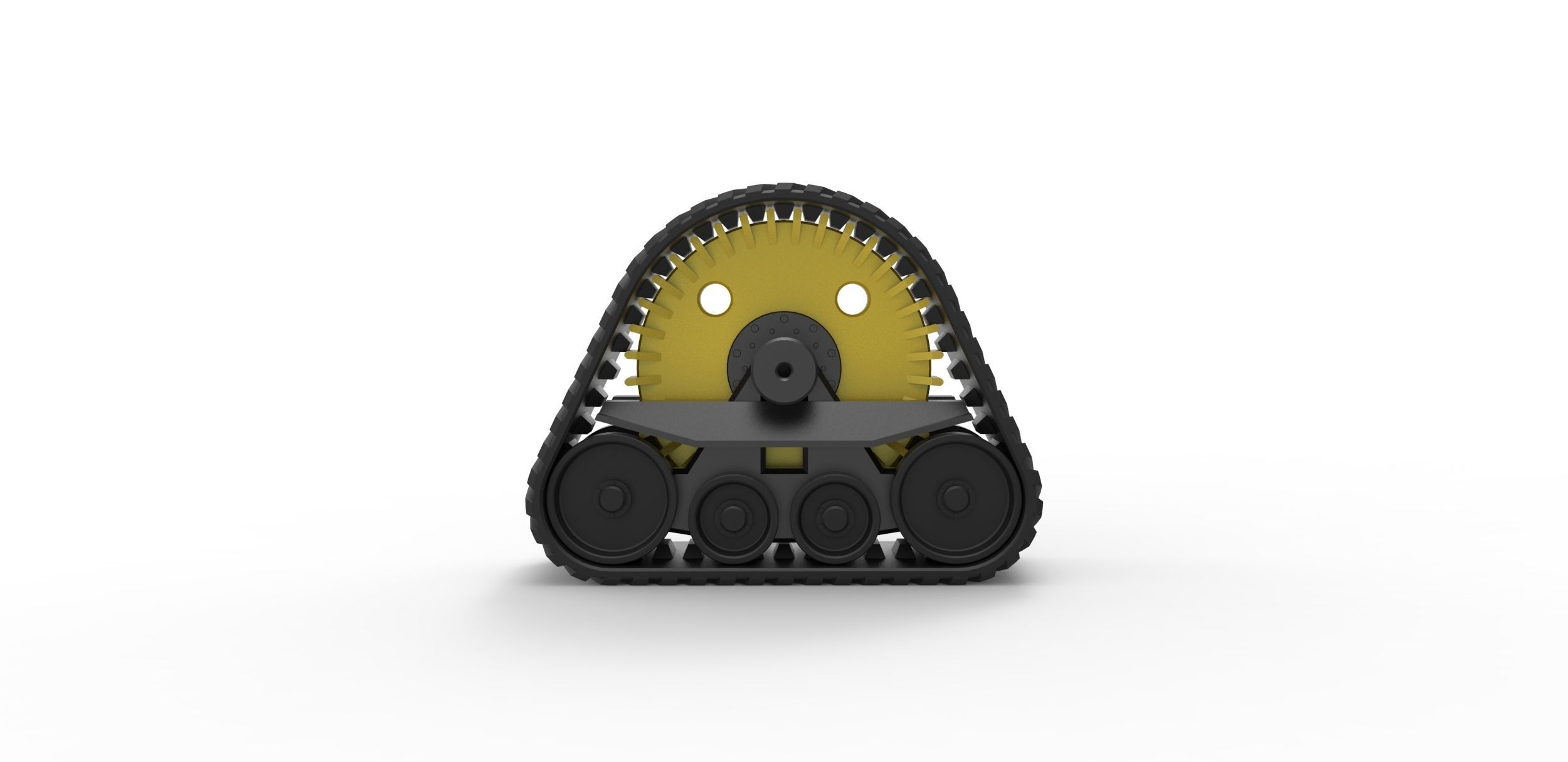 Rear Track of tractor Scale 1 to 25 3D print model_9