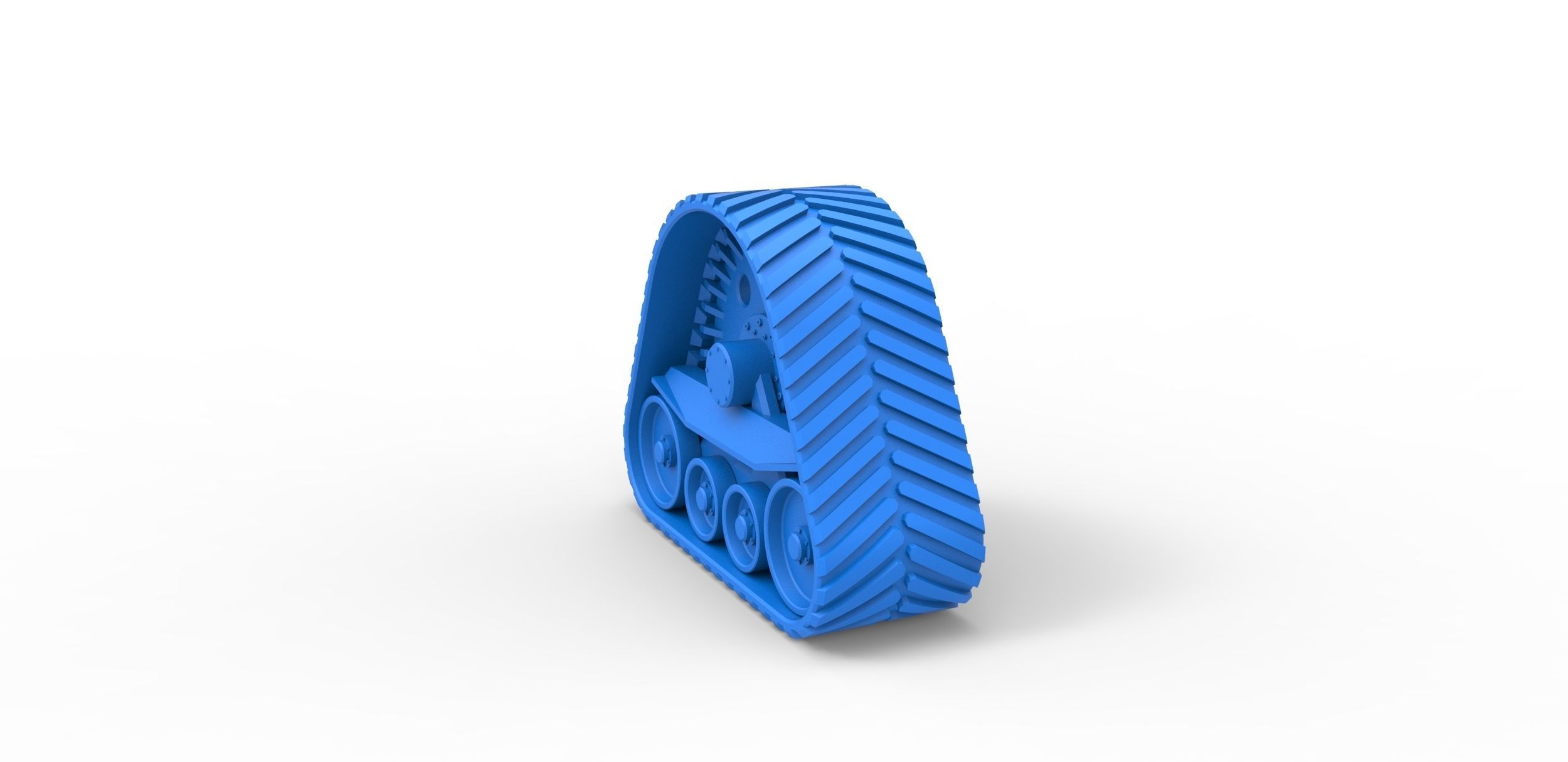 Rear Track of tractor Scale 1 to 25 3D print model_17