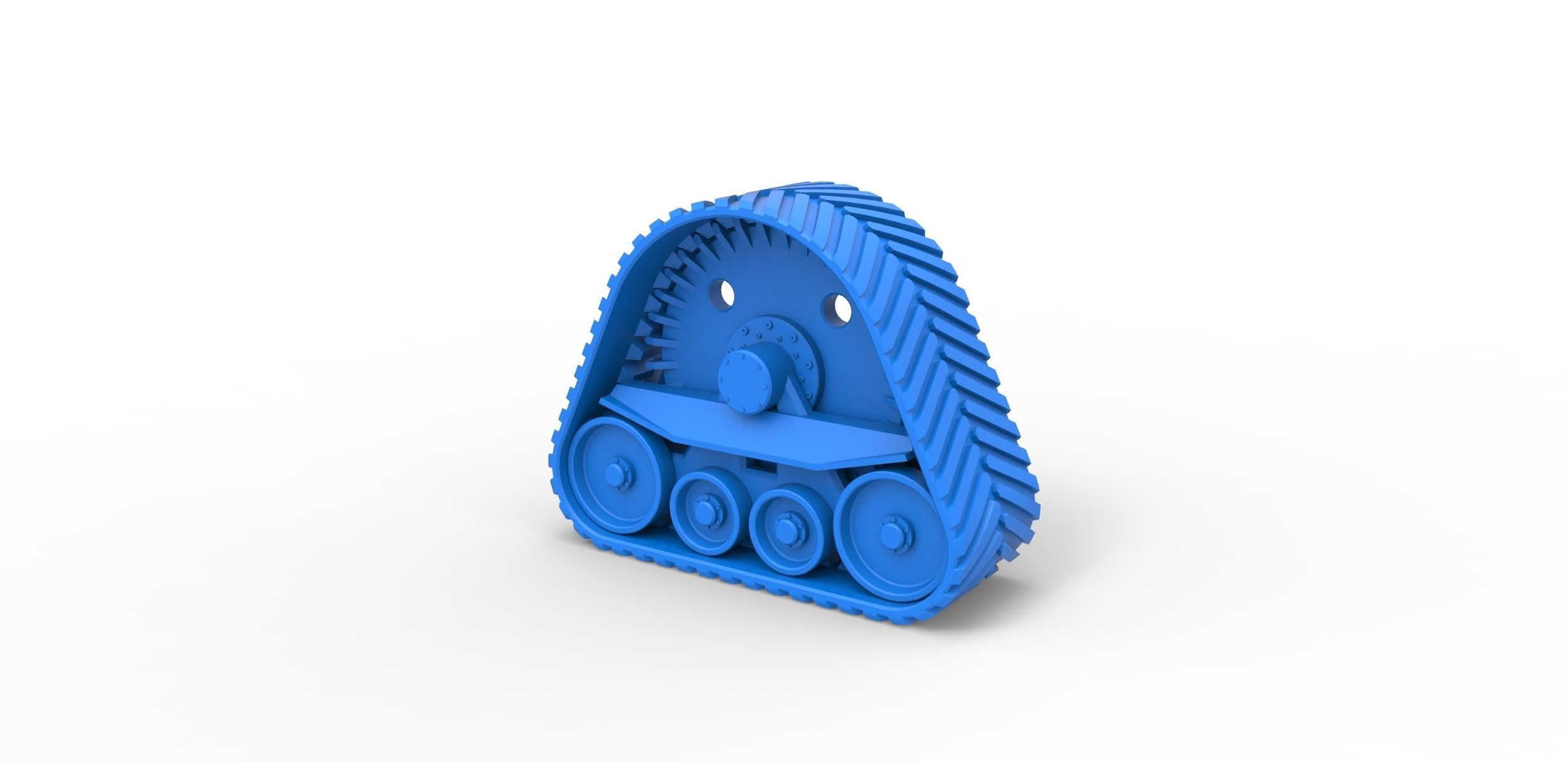 Rear Track of tractor Scale 1 to 25 3D print model_16