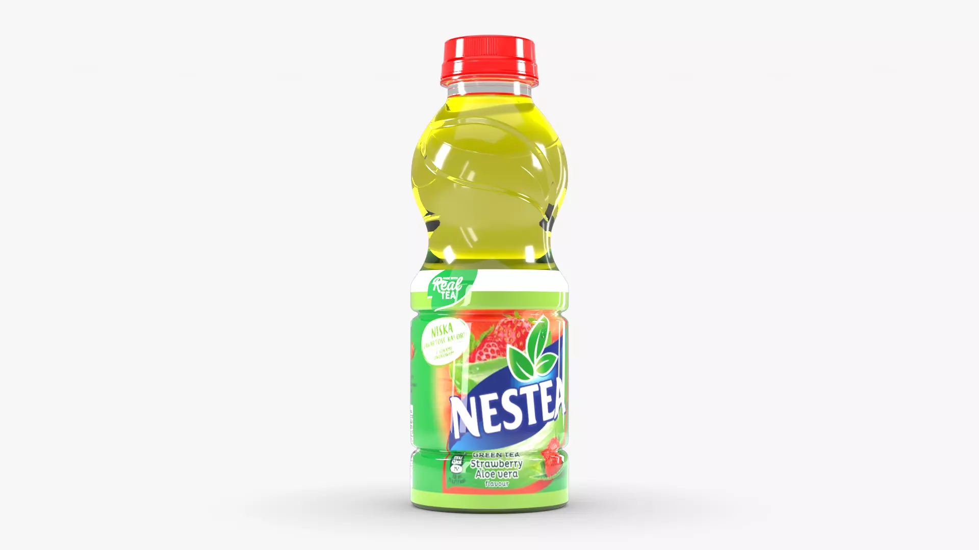 Nestea Strawberry Low-poly 3D model_0