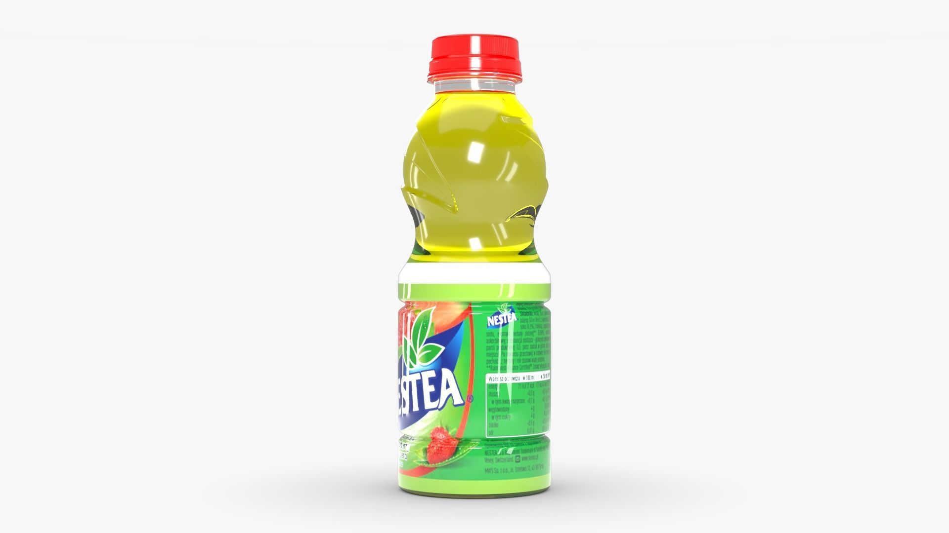 Nestea Strawberry Low-poly 3D model_2