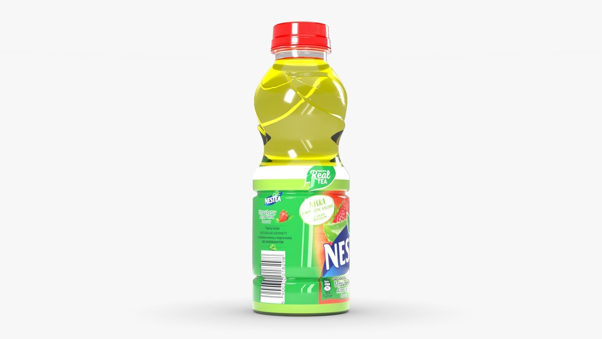 Nestea Strawberry Low-poly 3D model_5