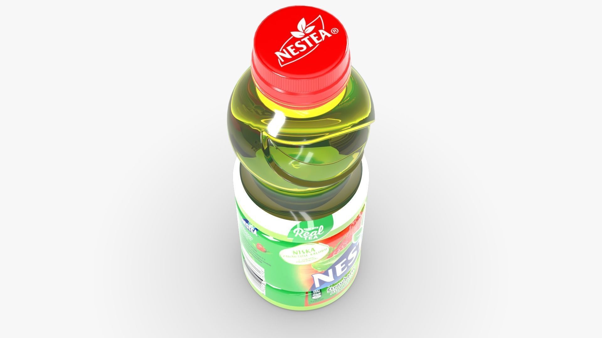 Nestea Strawberry Low-poly 3D model_6