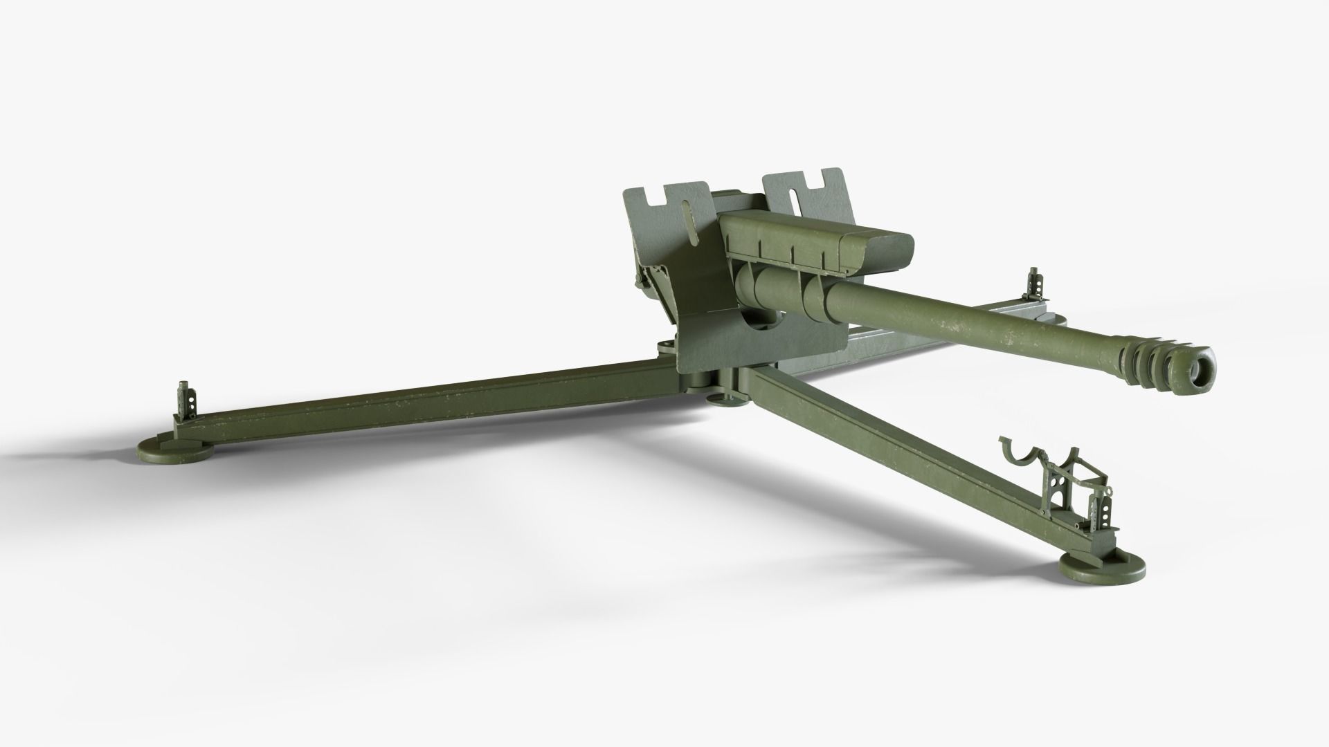 D-30 122mm Howitzer 3D model_3