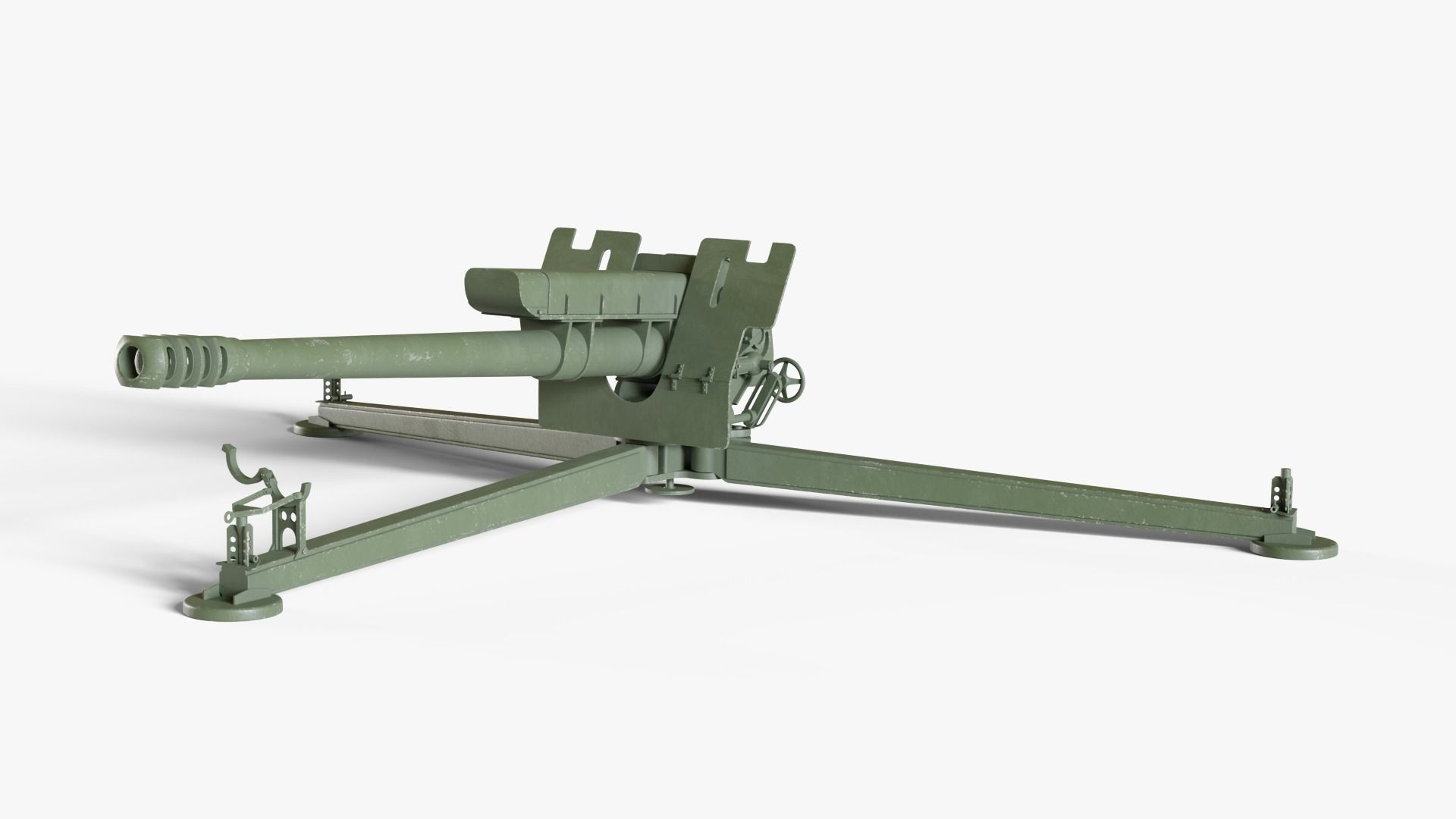 D-30 122mm Howitzer 3D model_1