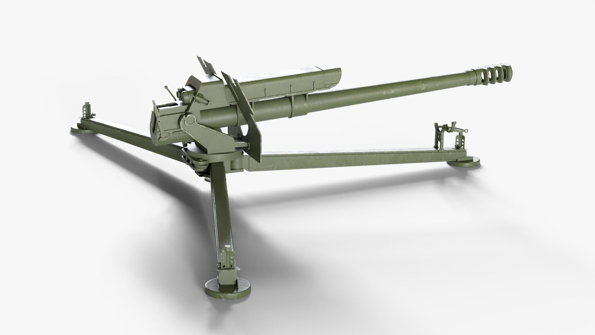 D-30 122mm Howitzer 3D model_2