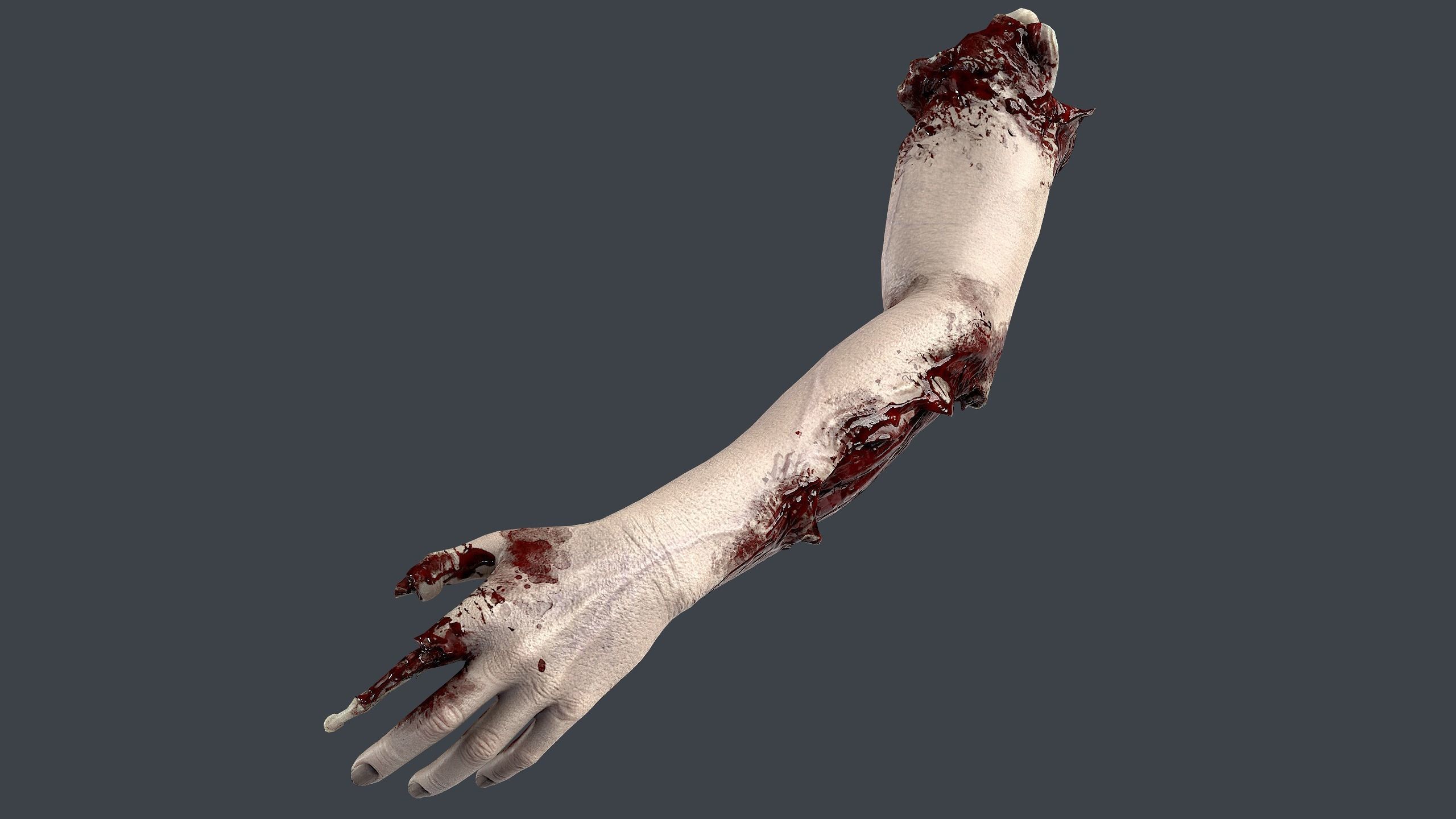 Severed Hand 3 Low-poly 3D model_1