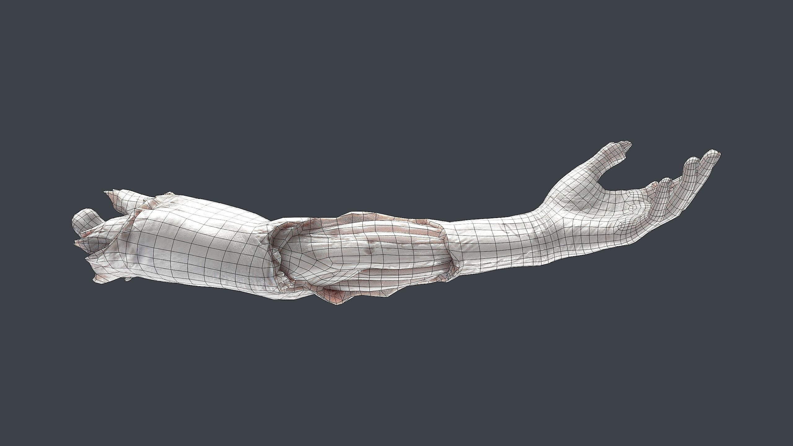 Severed Hand 3 Low-poly 3D model_16