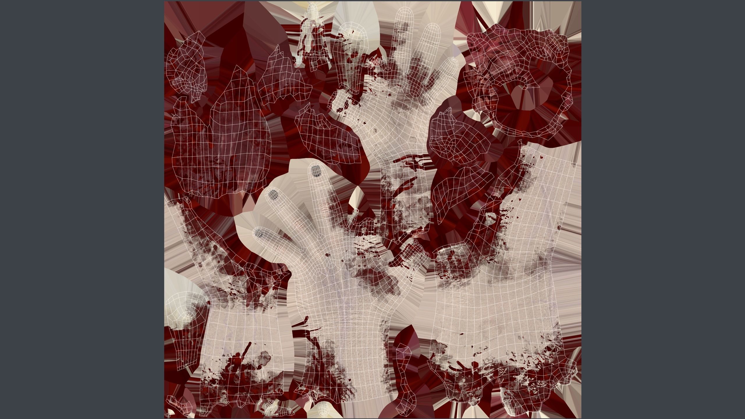 Severed Hand 3 Low-poly 3D model_13