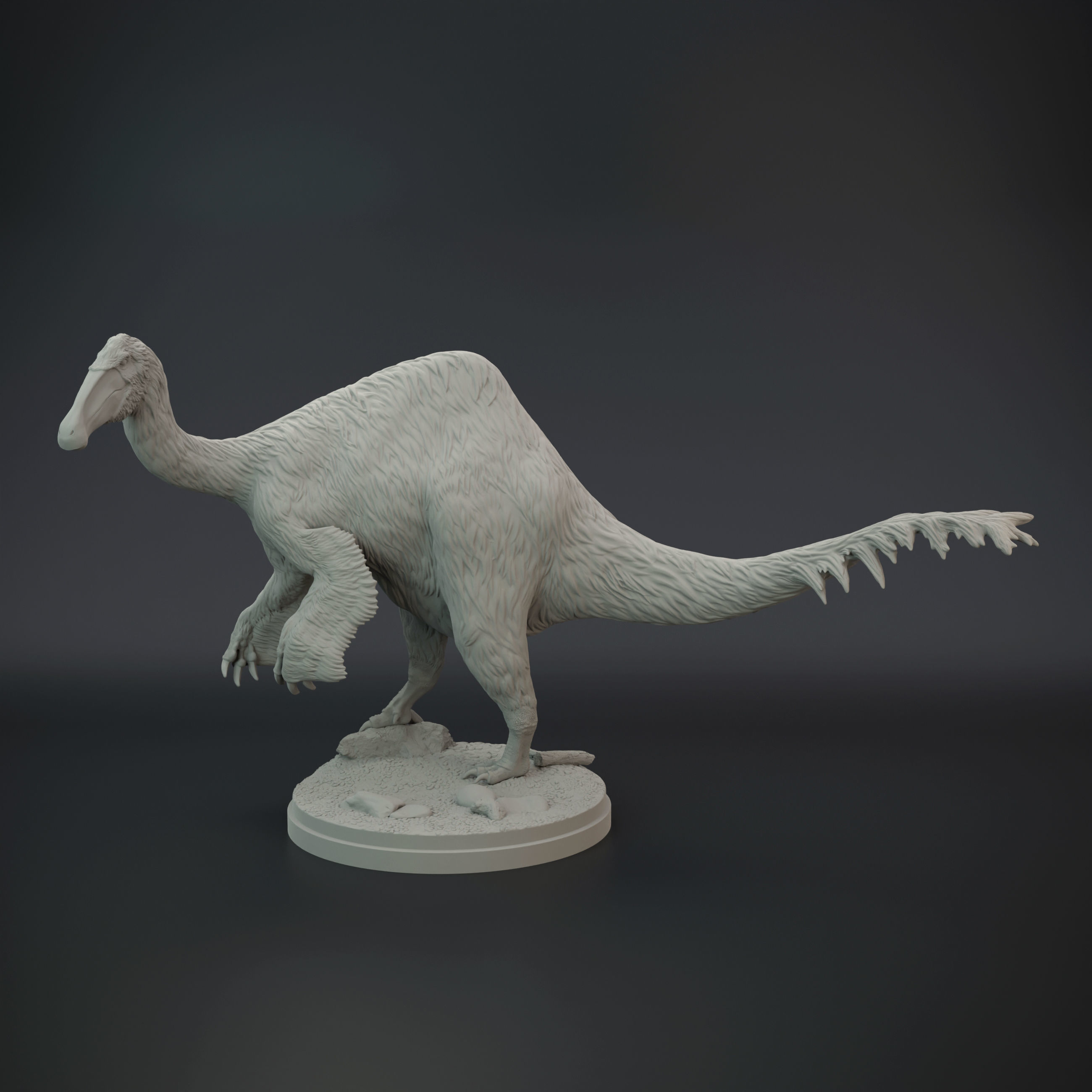 Deinocheirus dinosaur 3D print model_4