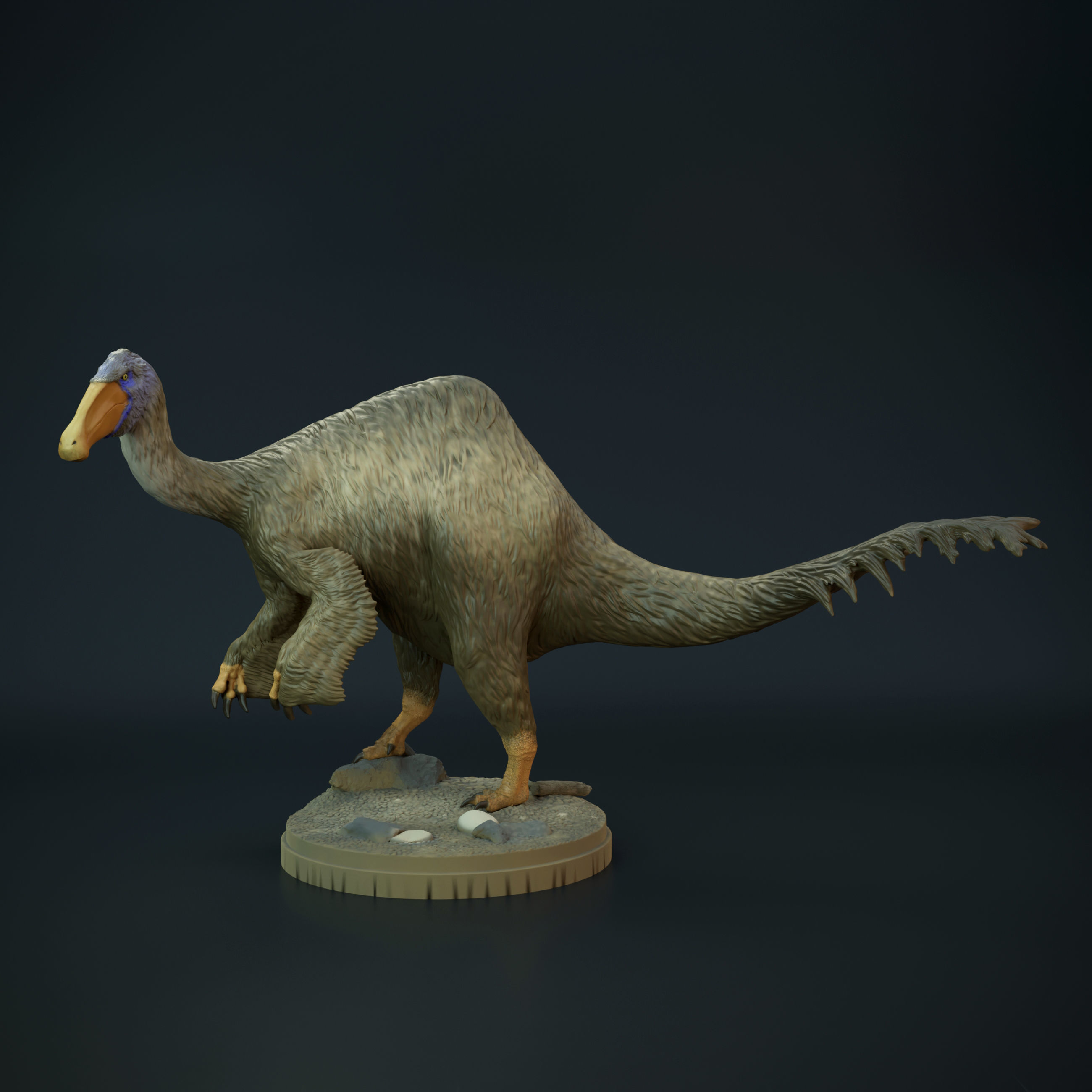 Deinocheirus dinosaur 3D print model_2