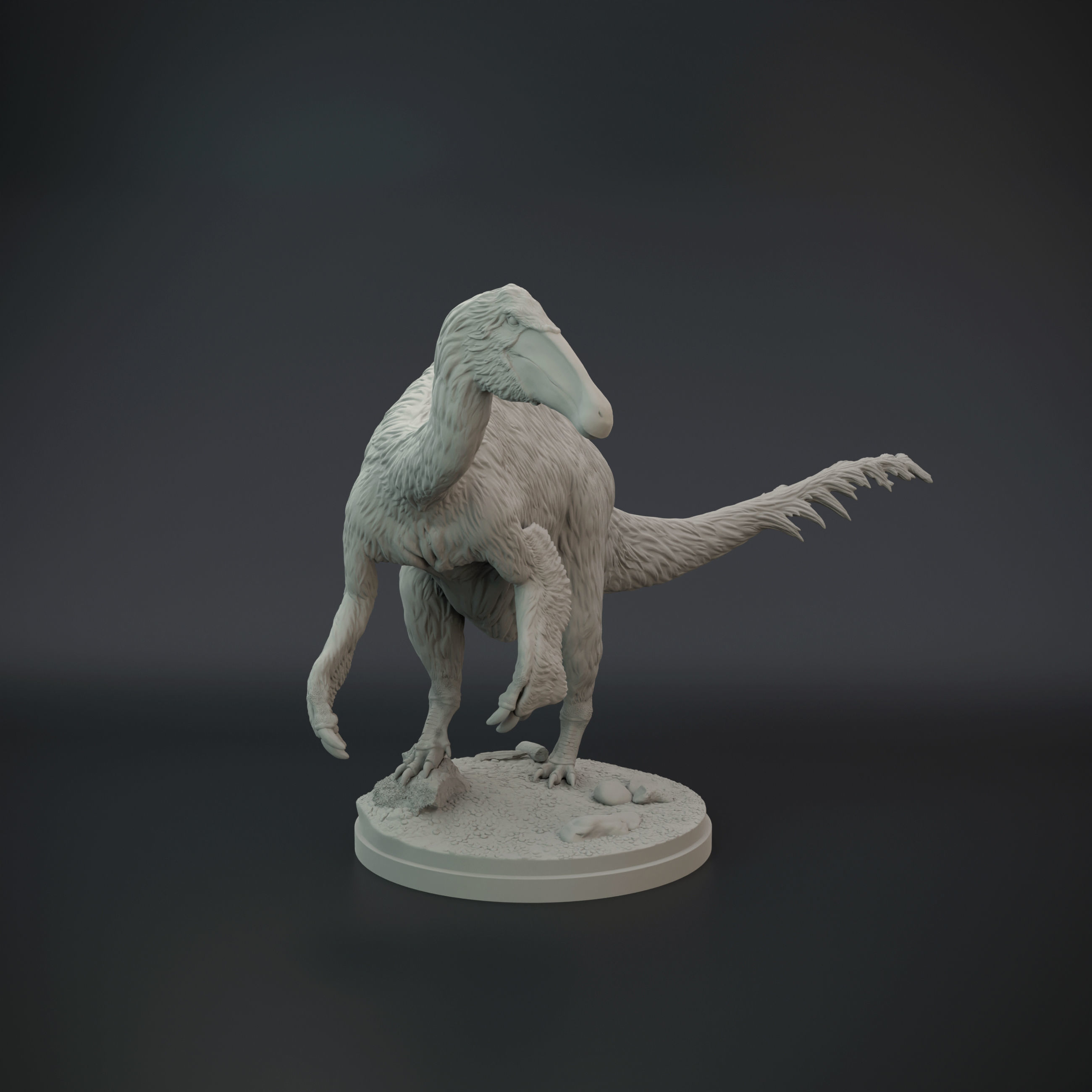 Deinocheirus dinosaur 3D print model_5