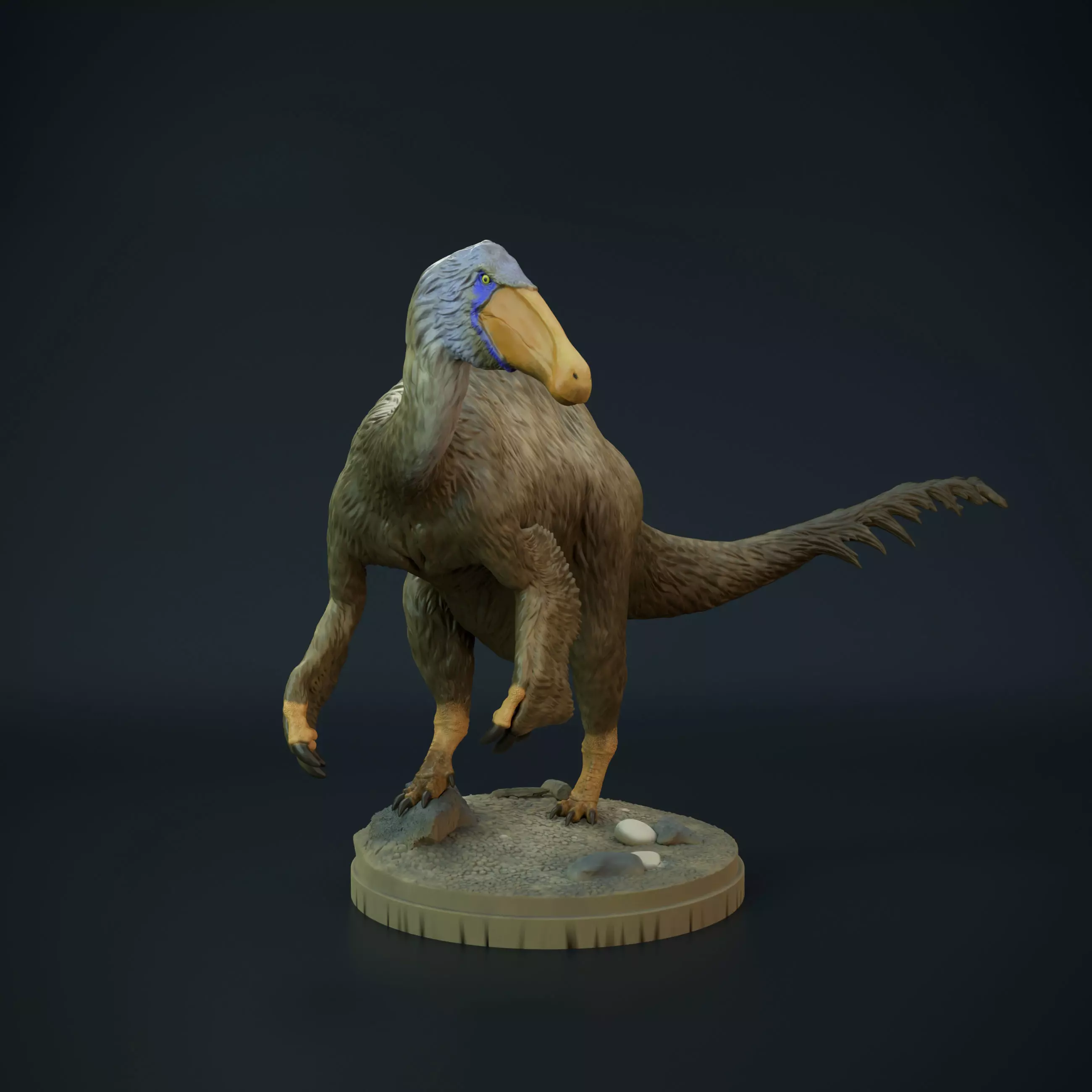 Deinocheirus dinosaur 3D print model_0