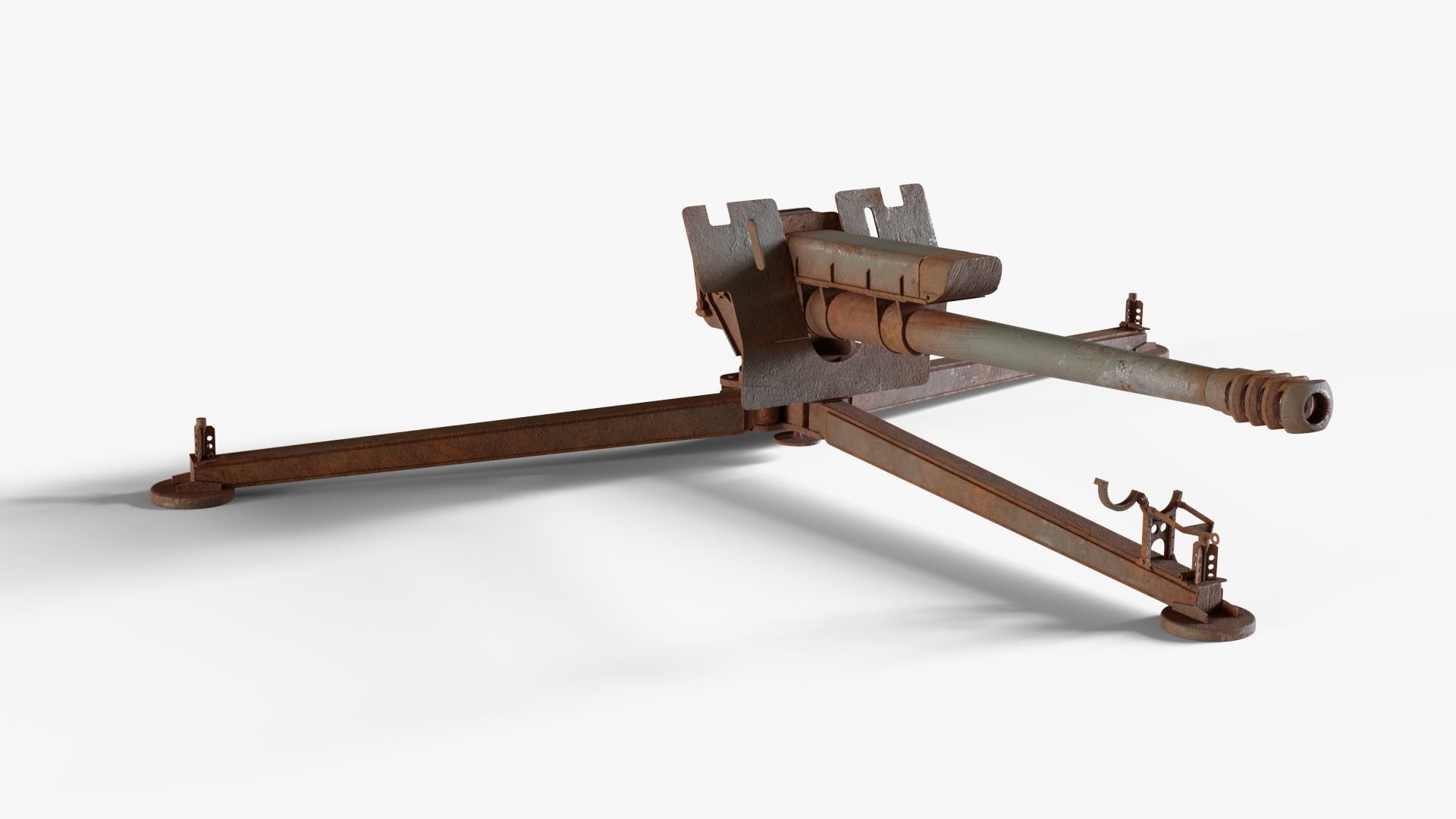 Rusted D-30-122mm-Howitzer 3D model_2