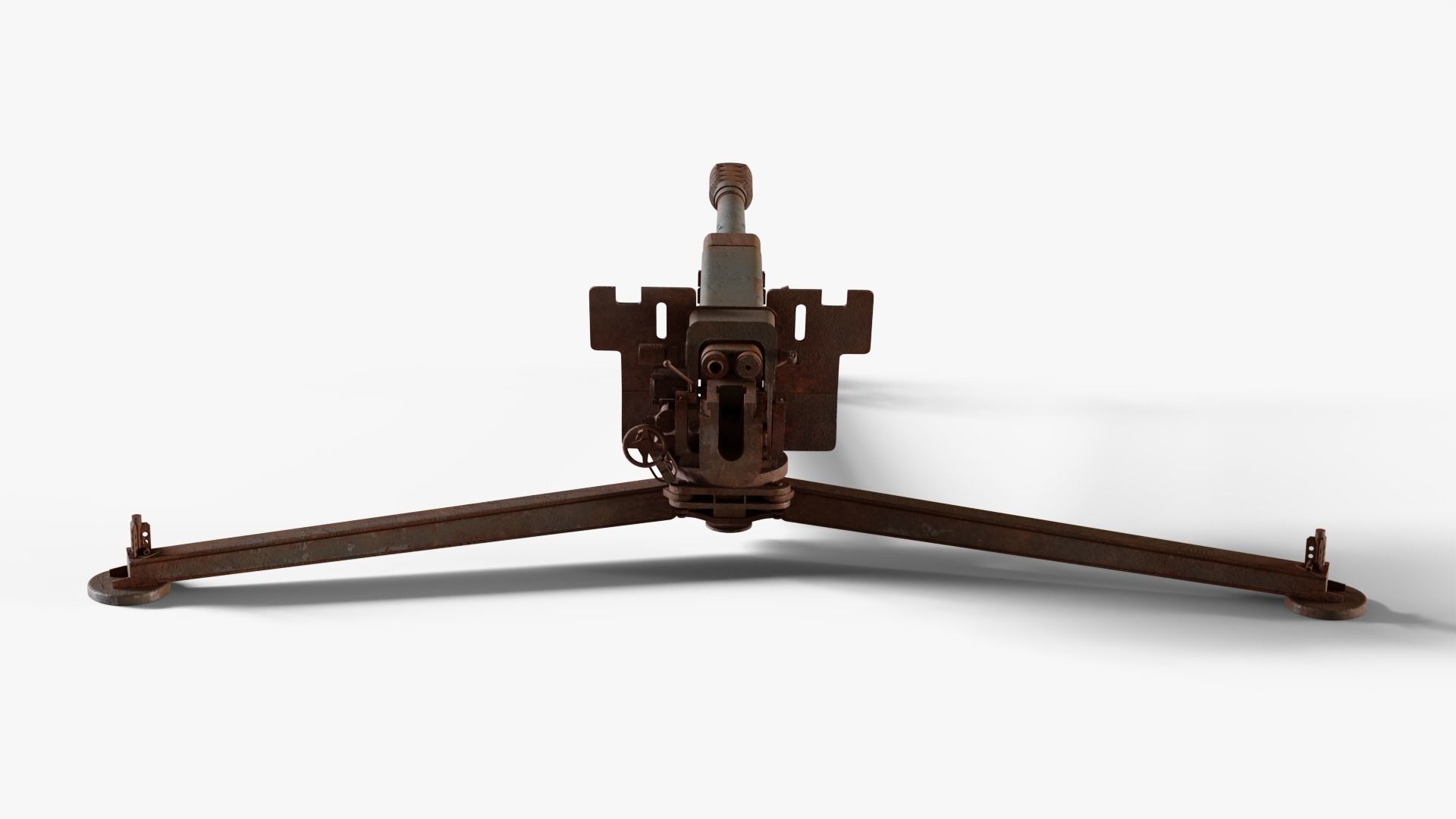 Rusted D-30-122mm-Howitzer 3D model_3