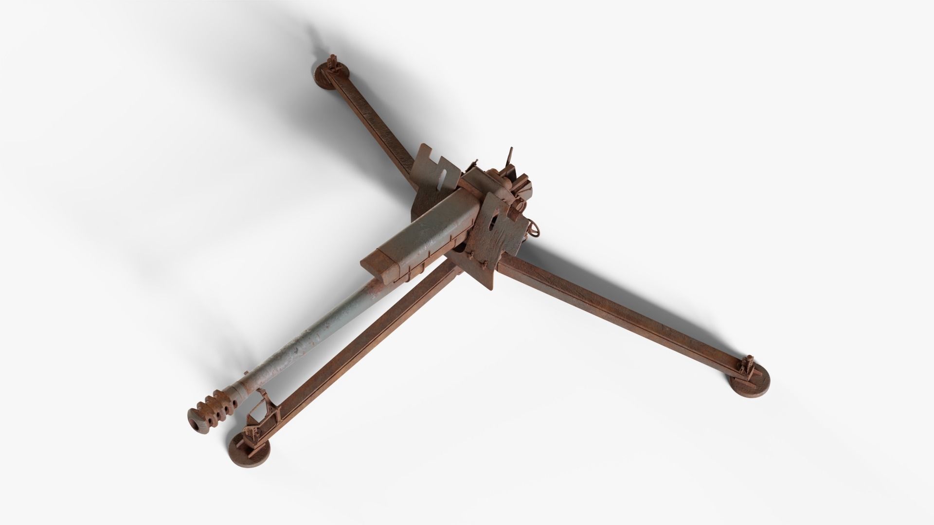 Rusted D-30-122mm-Howitzer 3D model_5
