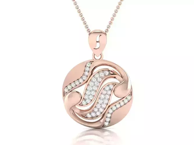 Solitaire Pendant 3D print model Solitaire Pendant 3D print model