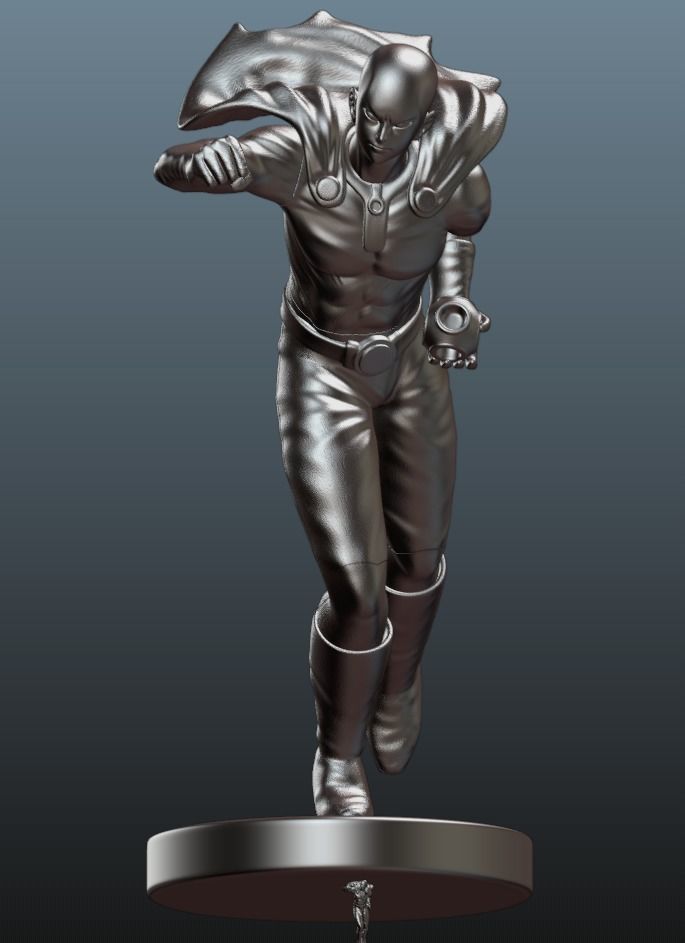 SAITAMA ONE PUNCH MAN 3D PRINT 3D FIGURE 3D MODEL 3D print model_7