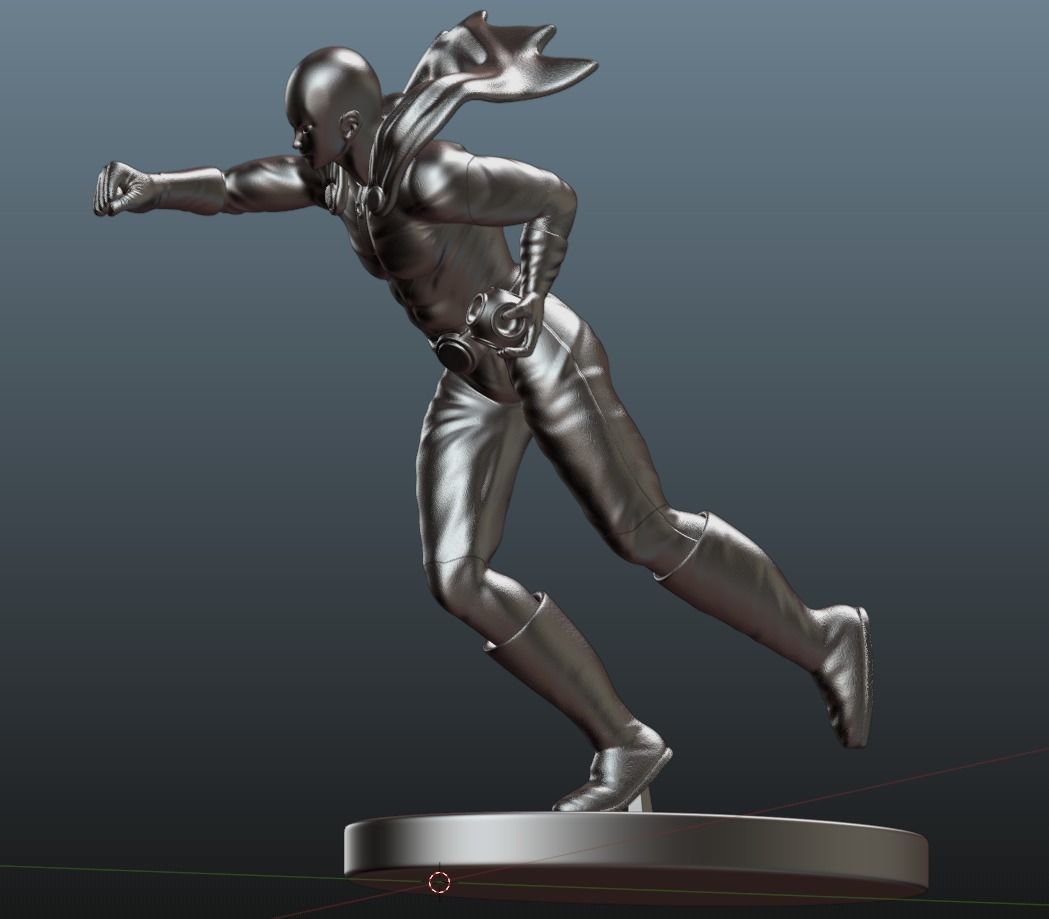 SAITAMA ONE PUNCH MAN 3D PRINT 3D FIGURE 3D MODEL 3D print model_8