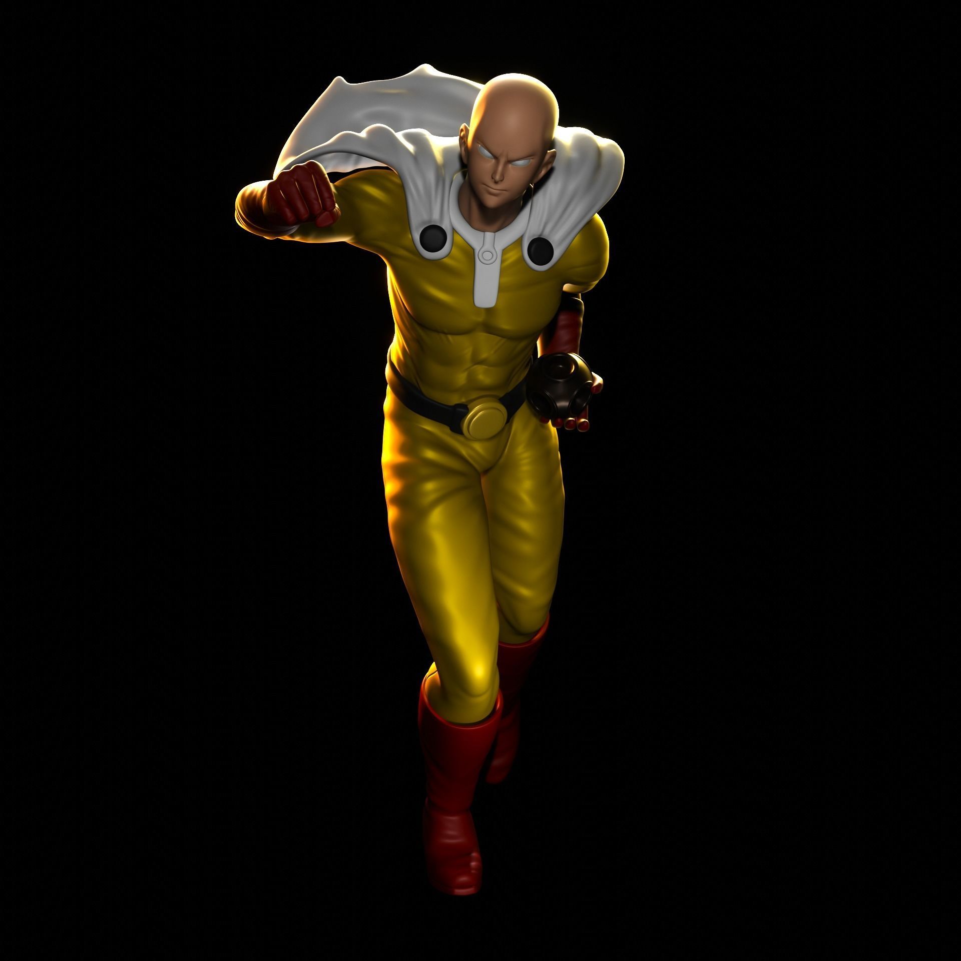 SAITAMA ONE PUNCH MAN 3D PRINT 3D FIGURE 3D MODEL 3D print model_1