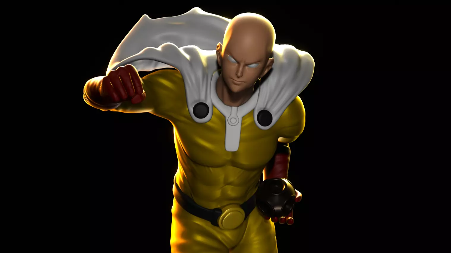 SAITAMA ONE PUNCH MAN 3D PRINT 3D FIGURE 3D MODEL 3D print model_0