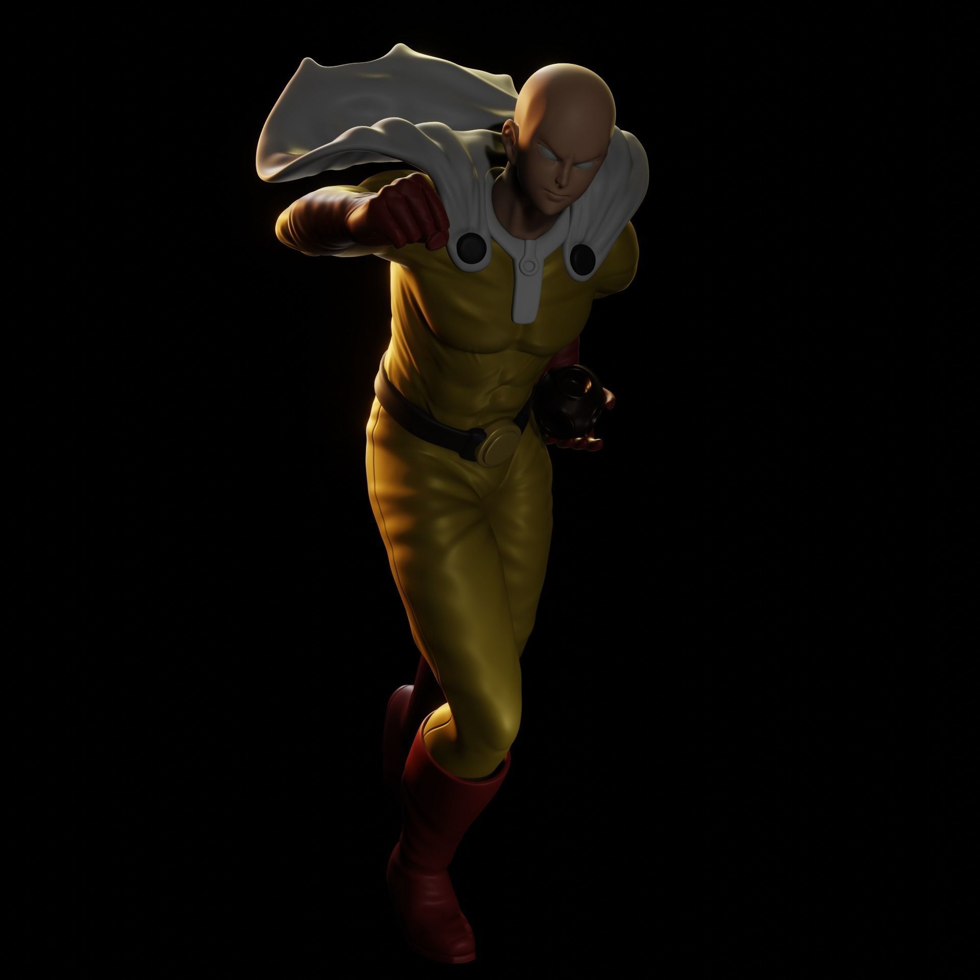 SAITAMA ONE PUNCH MAN 3D PRINT 3D FIGURE 3D MODEL 3D print model_10