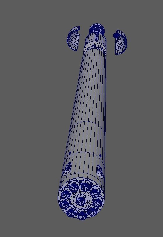 Electron Rocket Lab Low-poly 3D model_43