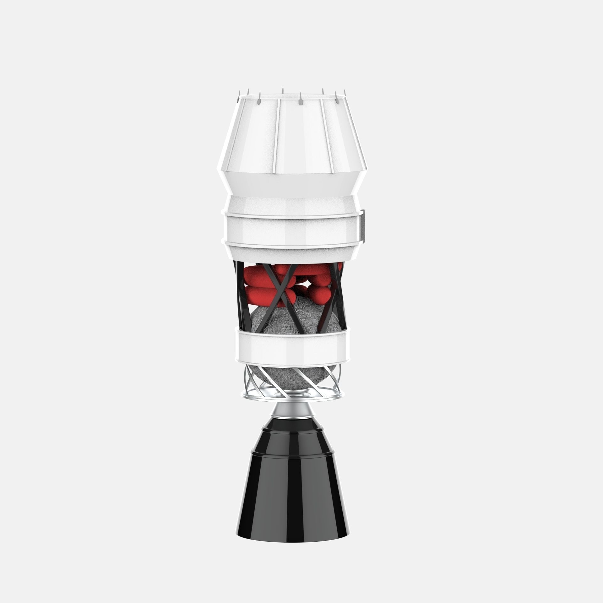 Electron Rocket Lab Low-poly 3D model_42