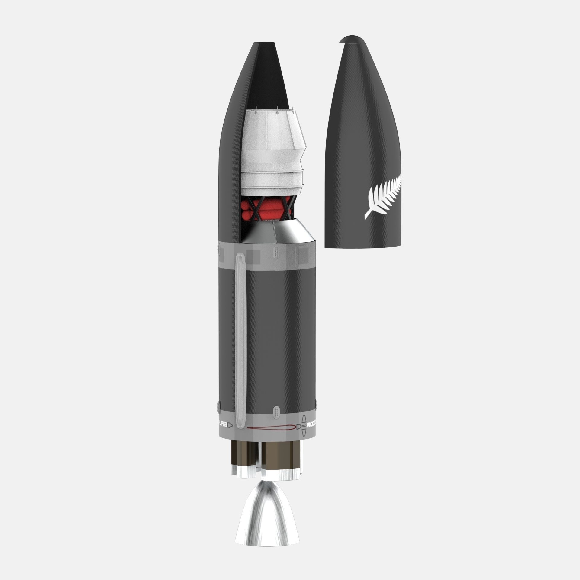 Electron Rocket Lab Low-poly 3D model_23
