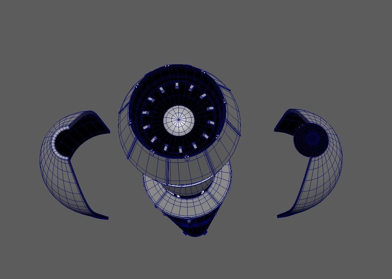 Electron Rocket Lab Low-poly 3D model_14