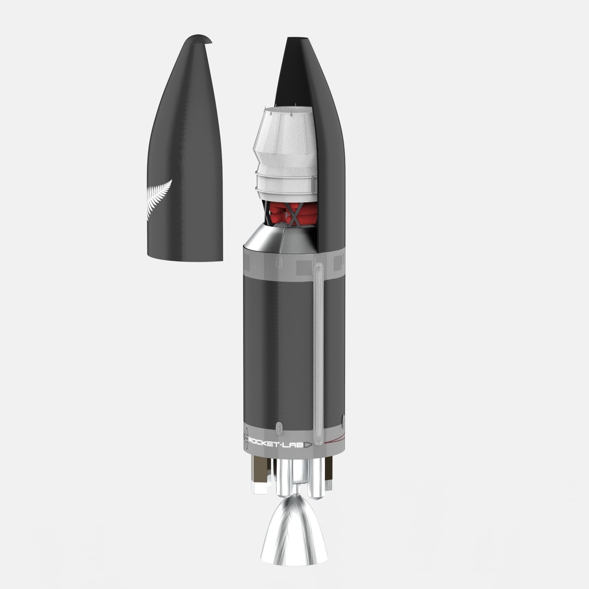 Electron Rocket Lab Low-poly 3D model_54