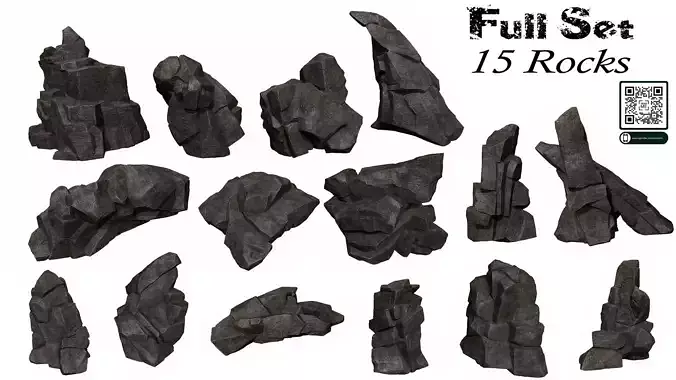 cliff rocks  3D Model Collection