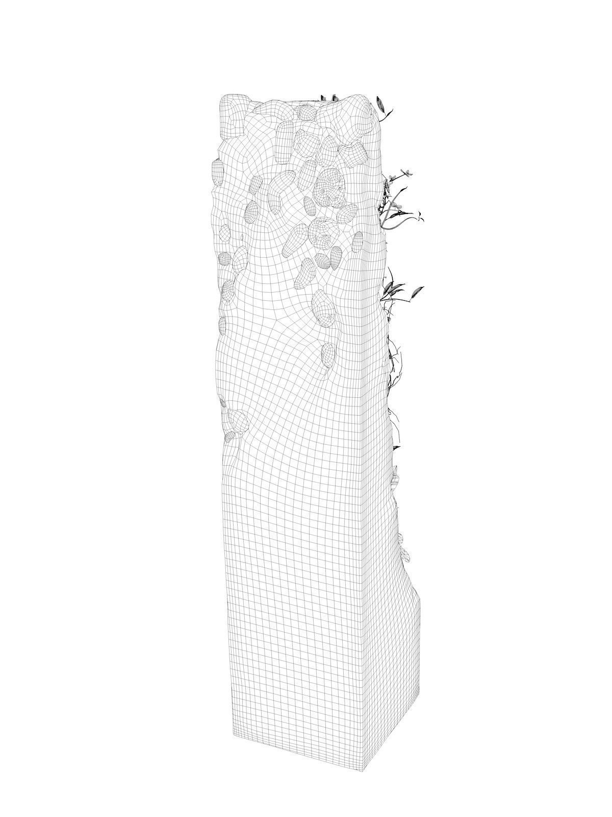 Terraforms Garden Pillar 3D model_4