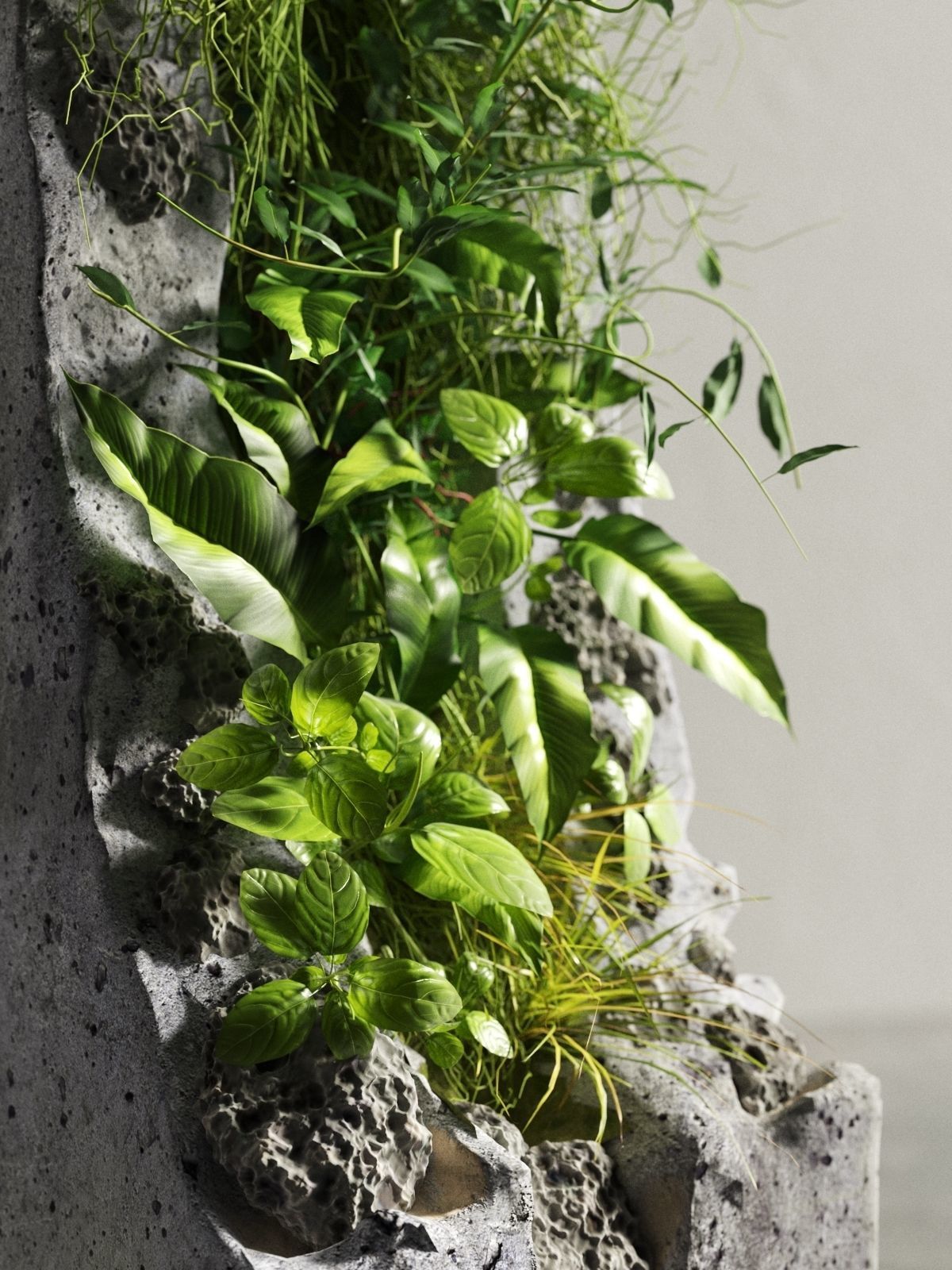 Terraforms Garden Pillar 3D model_2