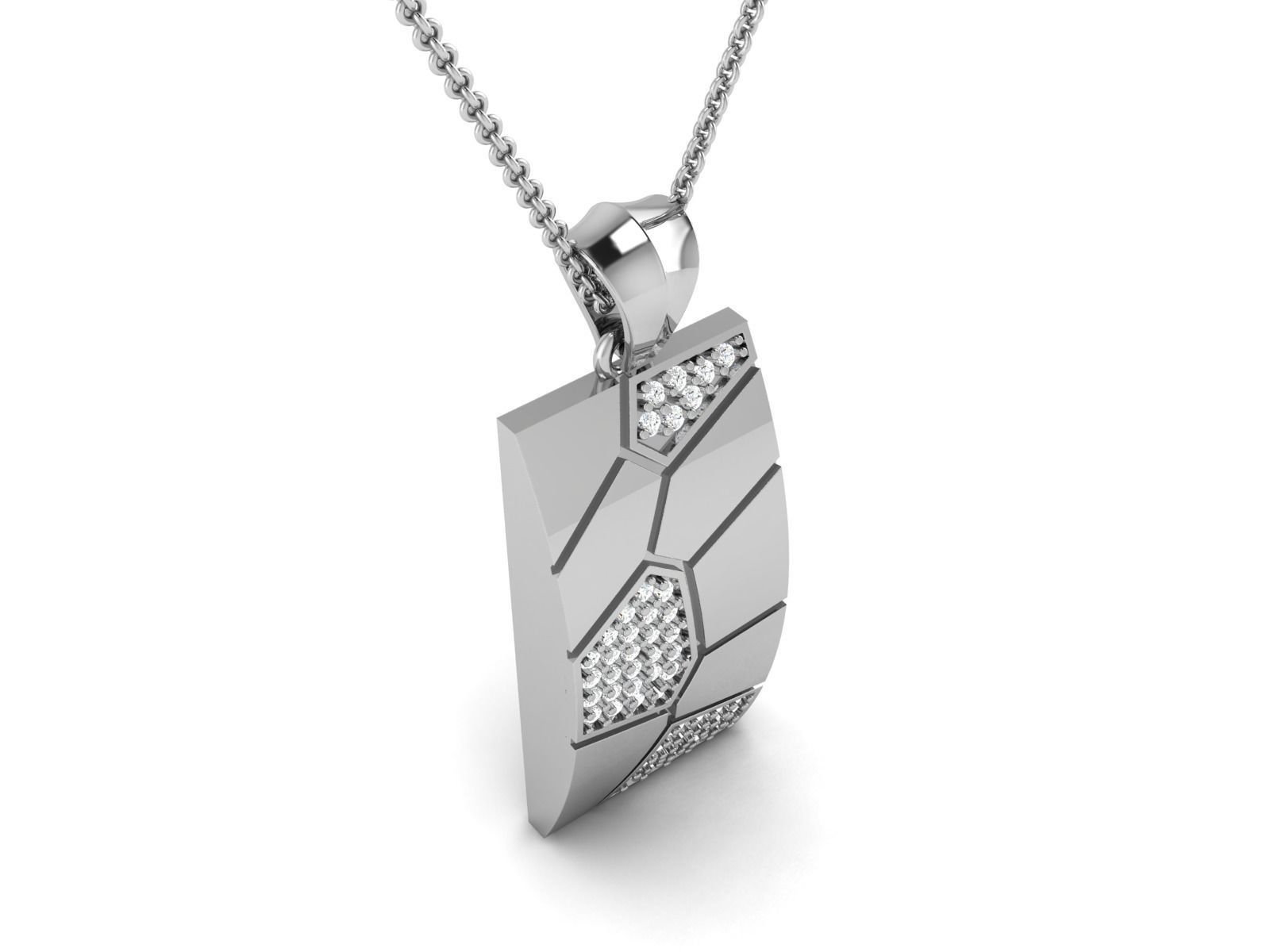 Solitaire Pendant 3DM STL OBJ FBX Renders Details 3D print model_2