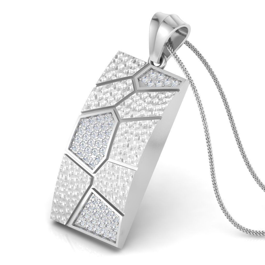 Solitaire Pendant 3DM STL OBJ FBX Renders Details 3D print model_7