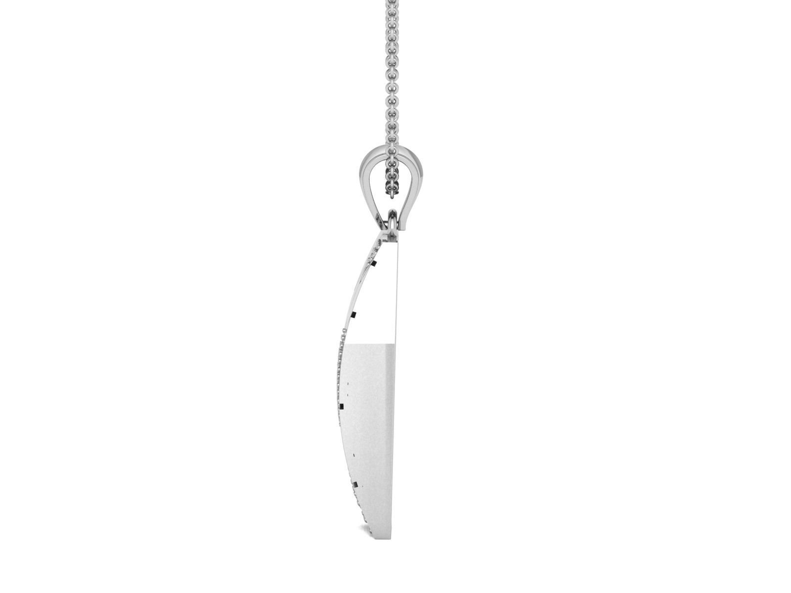 Solitaire Pendant 3DM STL OBJ FBX Renders Details 3D print model_6