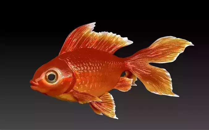 goldfish 3D print model