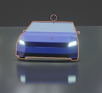 Low Detailed Simple Car Low-poly 3D model_3