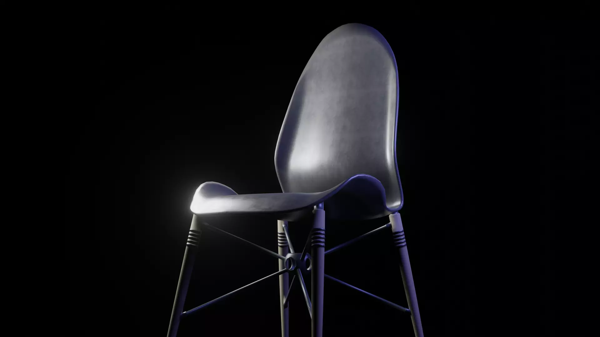 Chair 1 Low-poly 3D model