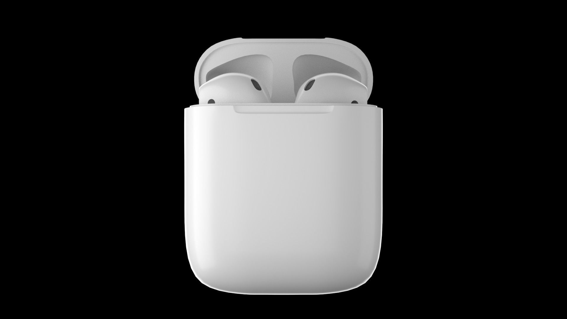 AirPods apple Low-poly 3D model_5